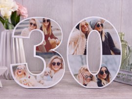 Numbers with photos for birthday