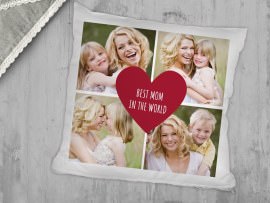 Photo cushion for moms birthday