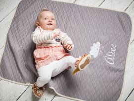 Baby blanket with name