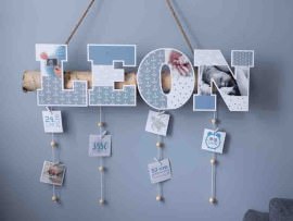 Decoration letters name boy