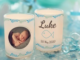 Tea light holder for baptism