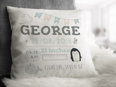 Photo Cushion for Baptism