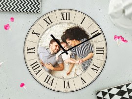 Photo clock for family