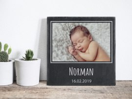 Slate plate with photos