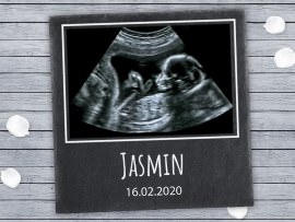 Pregnancy gift slate plate