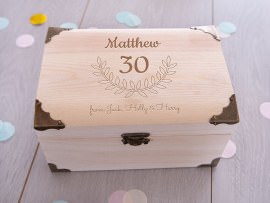 Engraved treasure chest