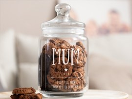 Engraved sweet jar