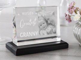 Glass photo for granny