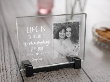 Flat glass photo for mum