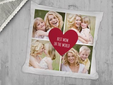 Imprinted photo pillow for mum