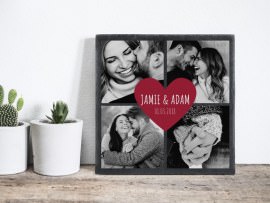 Slate plate with photos