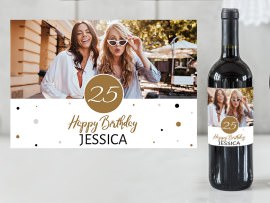 Personalised wine label