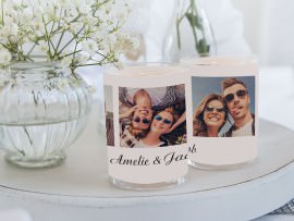 Personalised tea light holder