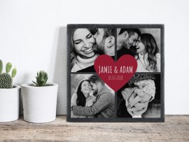 Imprinted slate plate