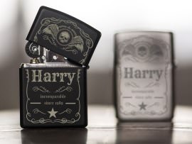Personalised zippo lighter