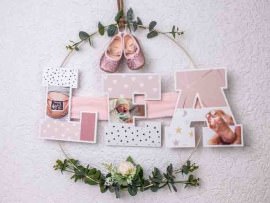 Deco letters with photo