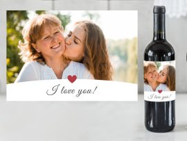 Personalised wine bottle label