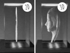 3D glass photo comparison 2D and 3D