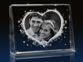 Crystal photo - Your photo lasered into a glass block