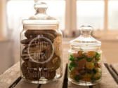 Engraved sweet jar