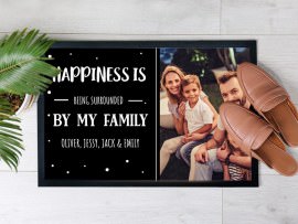 Personalised doormat with photo