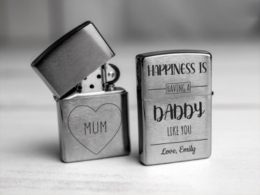 Engraved Zippo lighter  Personalised Zippo lighter