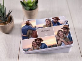 Personalised Gift Box - Gift tin box with Photo