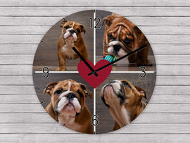 Photo clock heart