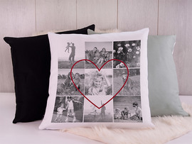 Photo pillow love