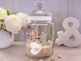 Treat Jar with bottle post