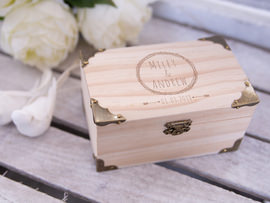 Engraved treasure chest