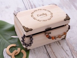 wooden jewelry box