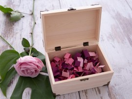 Treasure box as wedding keepsake boxes