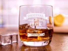 personalised tumbler glass