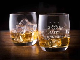 personalised whisky glass with name Tumbler