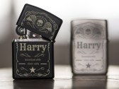Engraved Zippo lighter