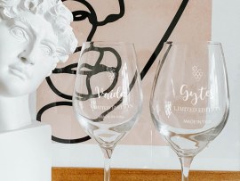 Fashionbyvaida engraved wine glass
