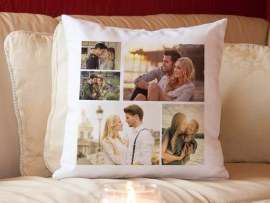 Photo Cushion with wedding photos
